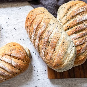 黑芝麻歐式麵包【低溫】